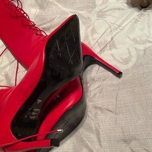 Elegant Red Stiletto Heels
